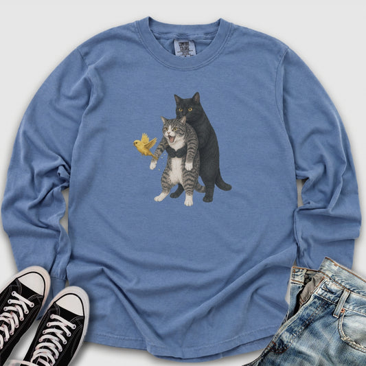 Cat Heimlich Maneuver II Long Sleeve Tee