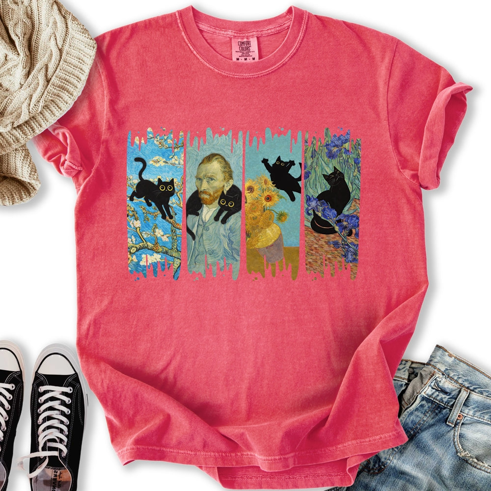 Van Goghs Cat T-Shirt