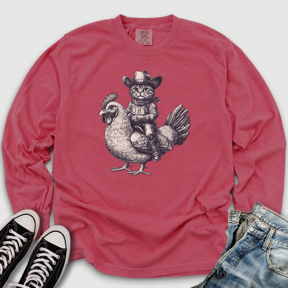 Cat Chicken Long Sleeve Tee