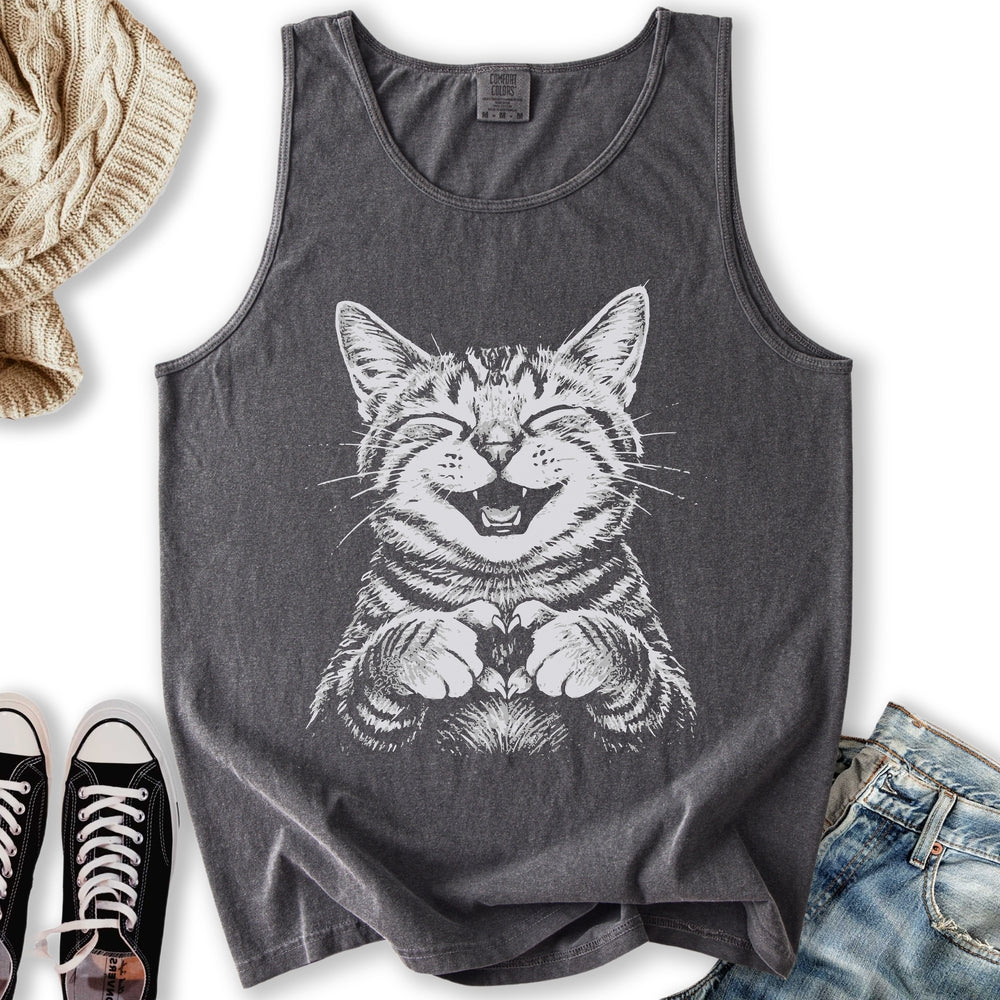 Cat Love Heart Tank