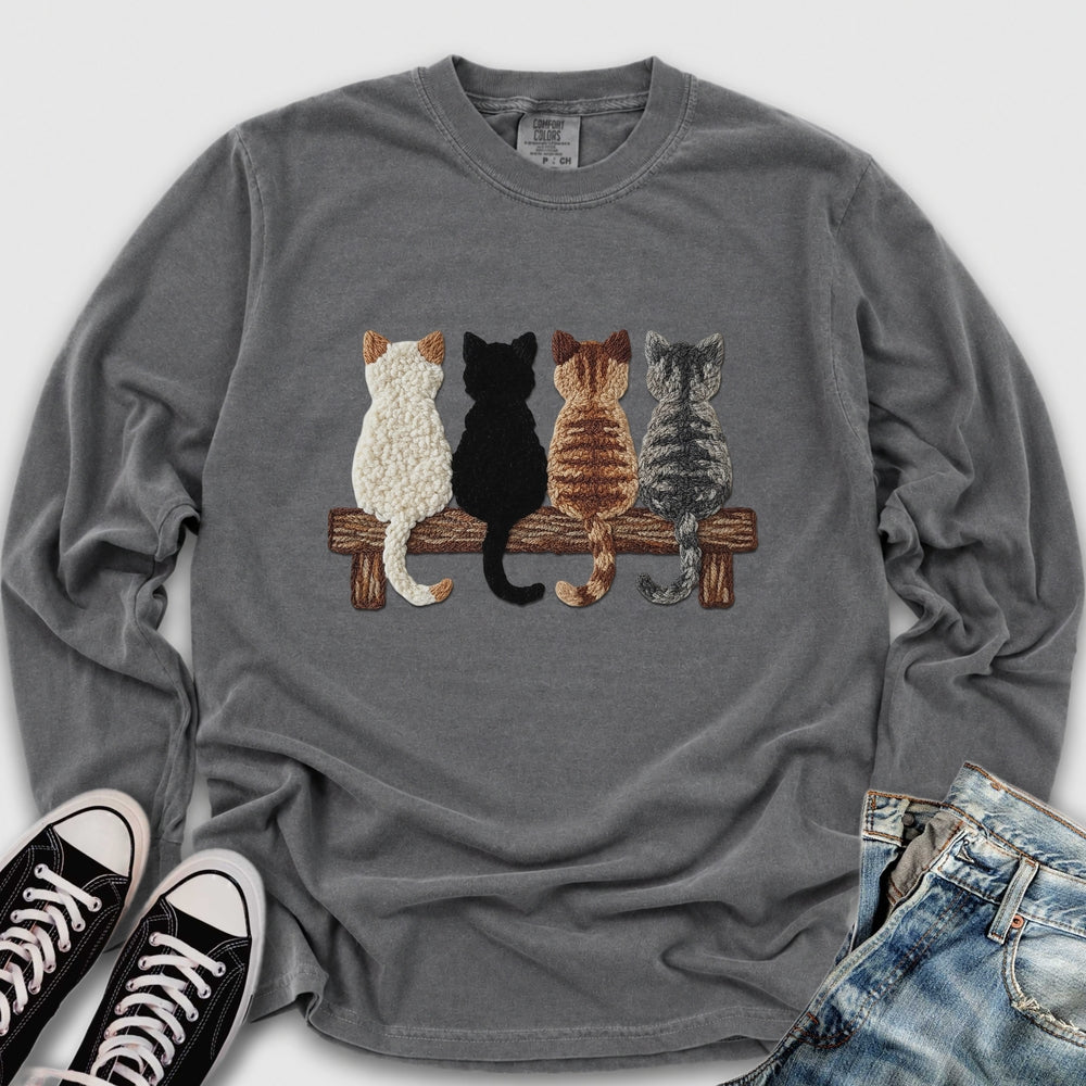 Four Cats Yarn Long Sleeve Tee