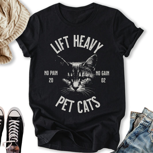 Lift Heavy Pet Cats Classic Tee