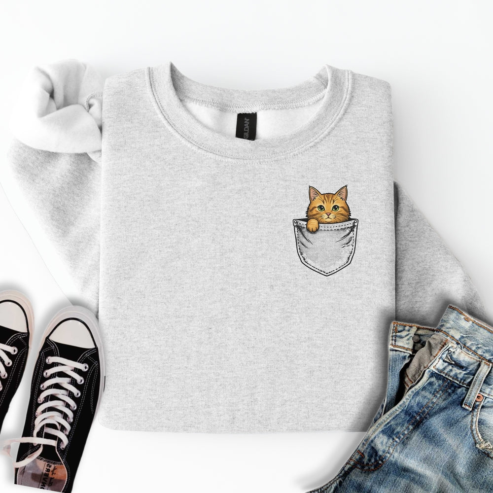 Ginger Cat Pocket Sweatshirt