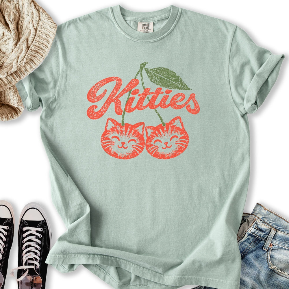 Cherry Kitties Relaxed Tee
