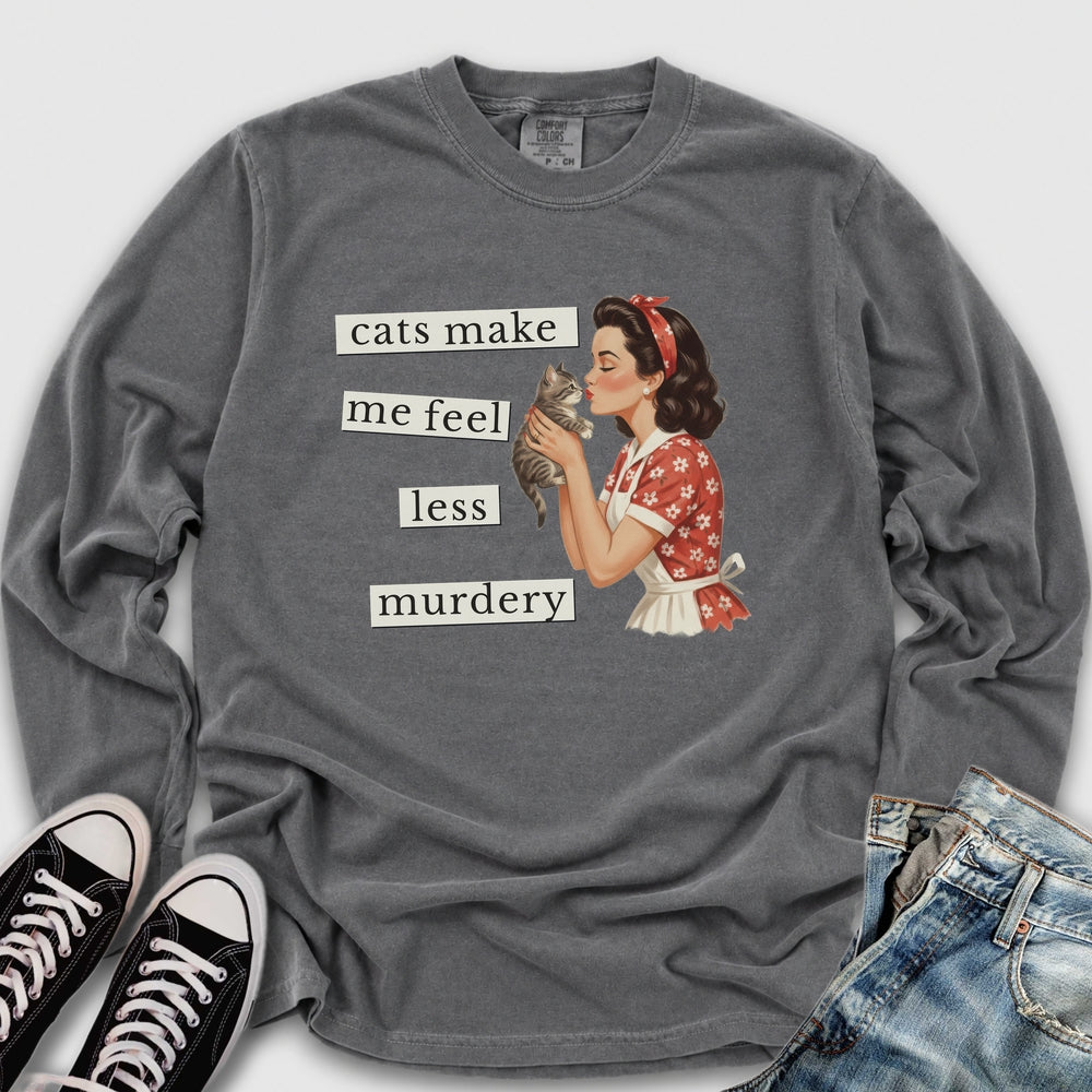 Less Murdery Long Sleeve Tee