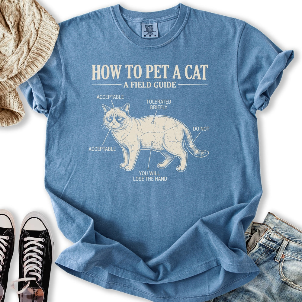 How To Pet A Cat Relaxed Tee