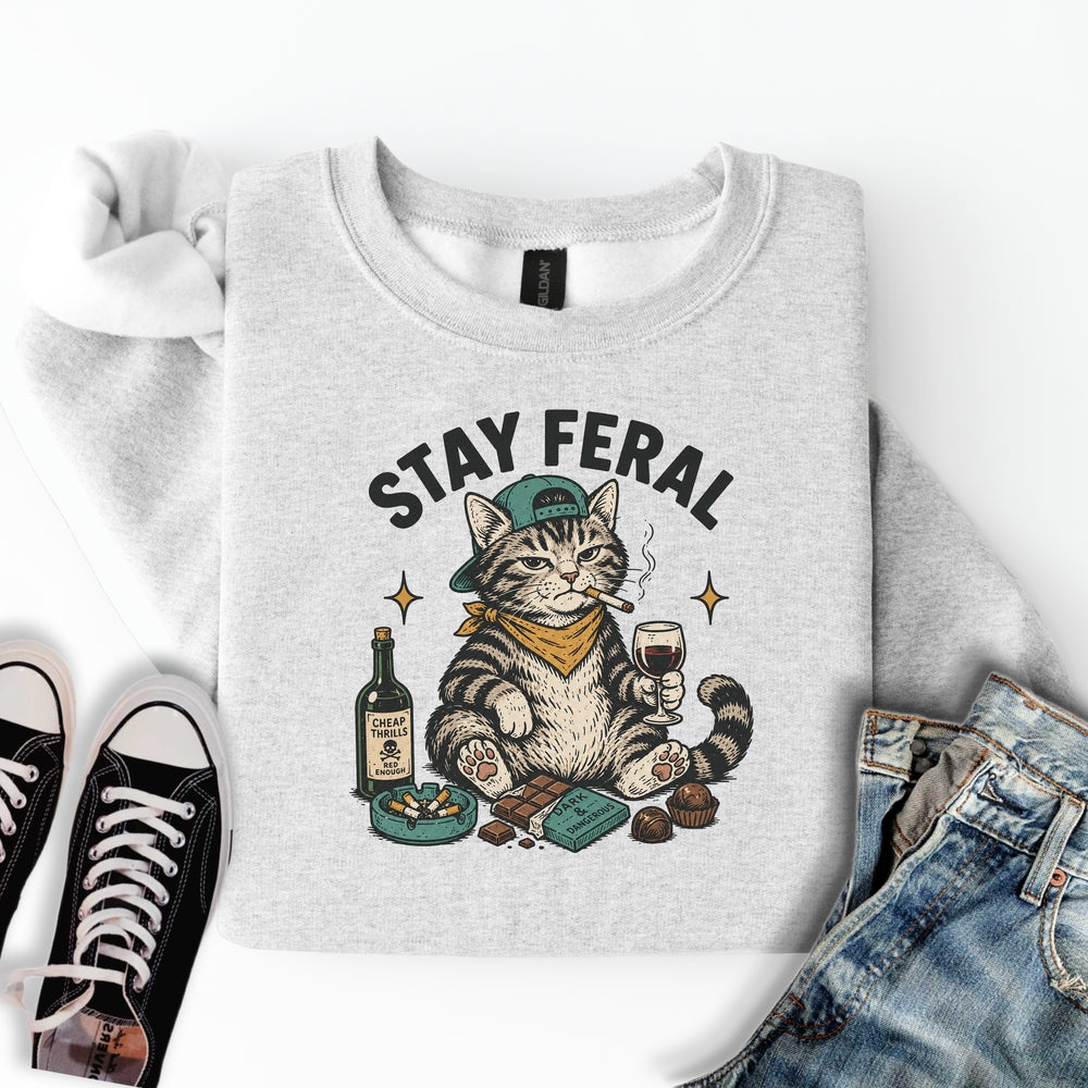 Stay Feral Cat Sweatshirt
