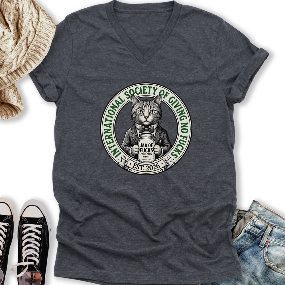 Not GAF Society V-Neck Tee