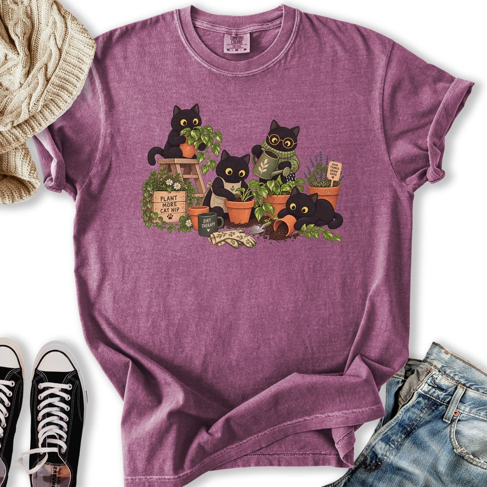 Black Cats Potting Relaxed Tee