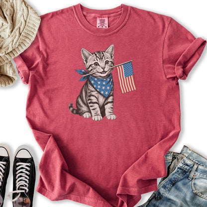 Cute July 4th Tabby T-Shirt