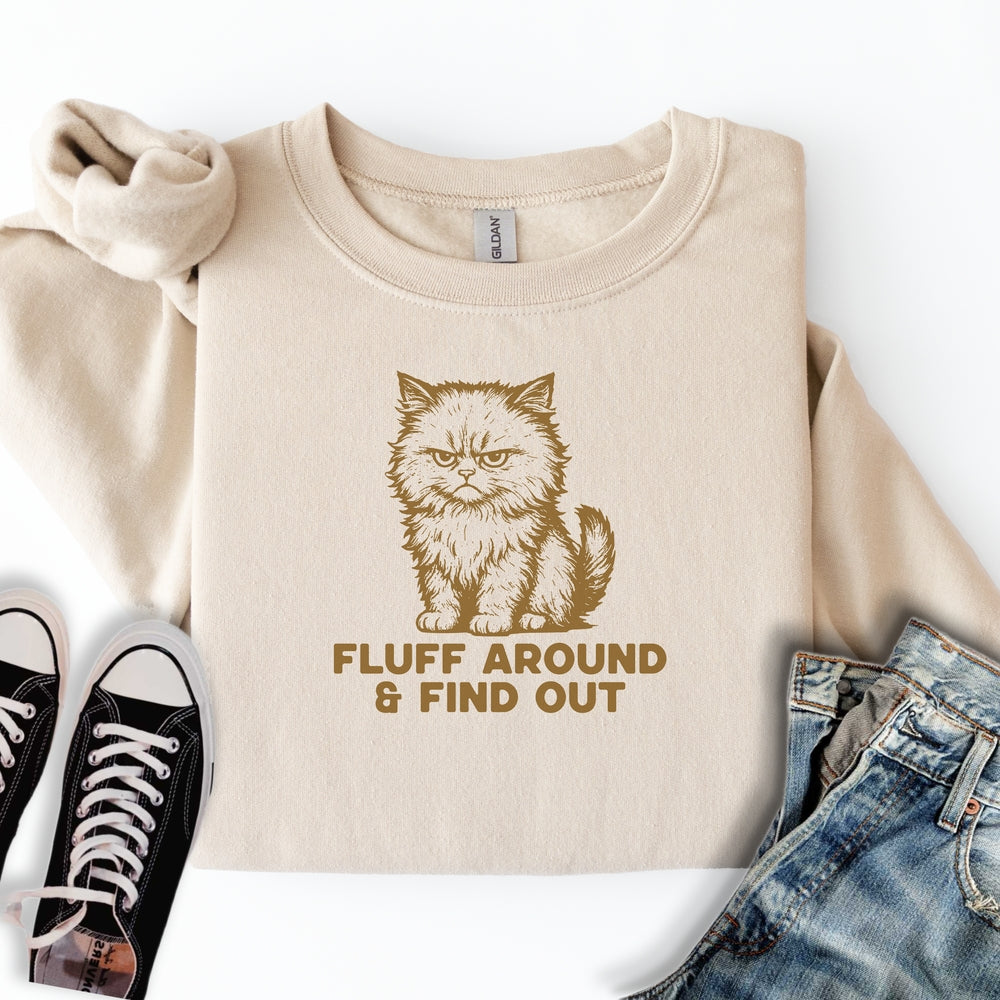 Fluff Around Cat Sweatshirt