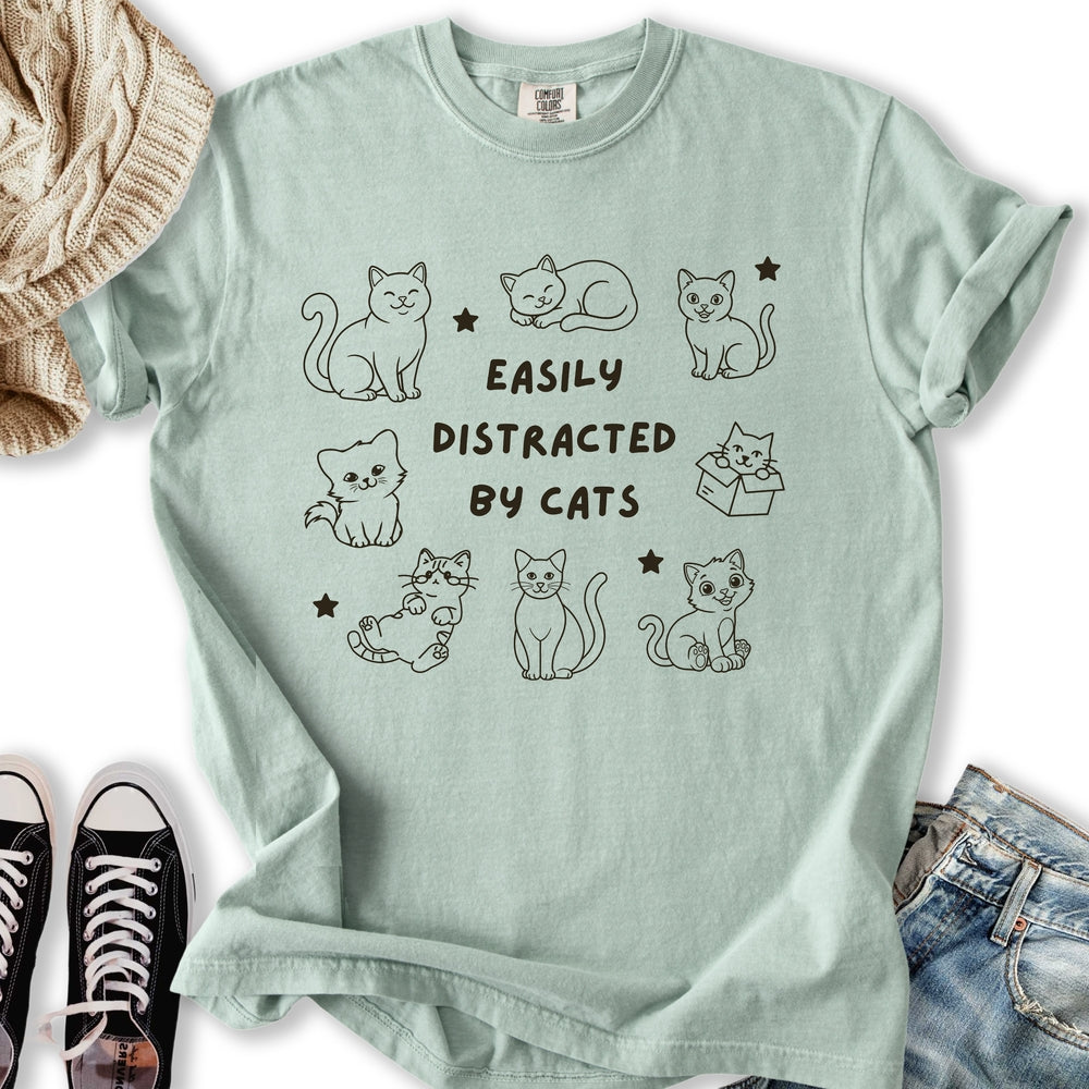 Distracted by Cats T-Shirt