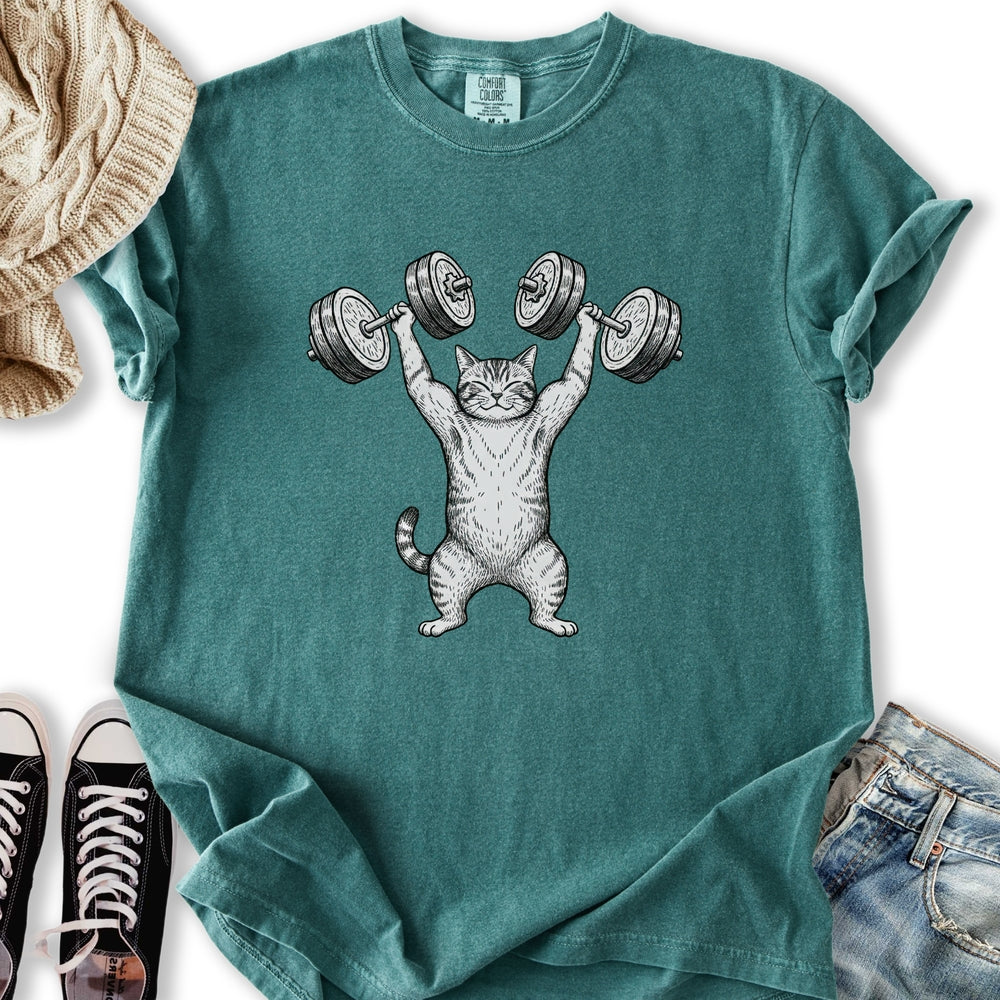 Dumb Bell Cat T-Shirt