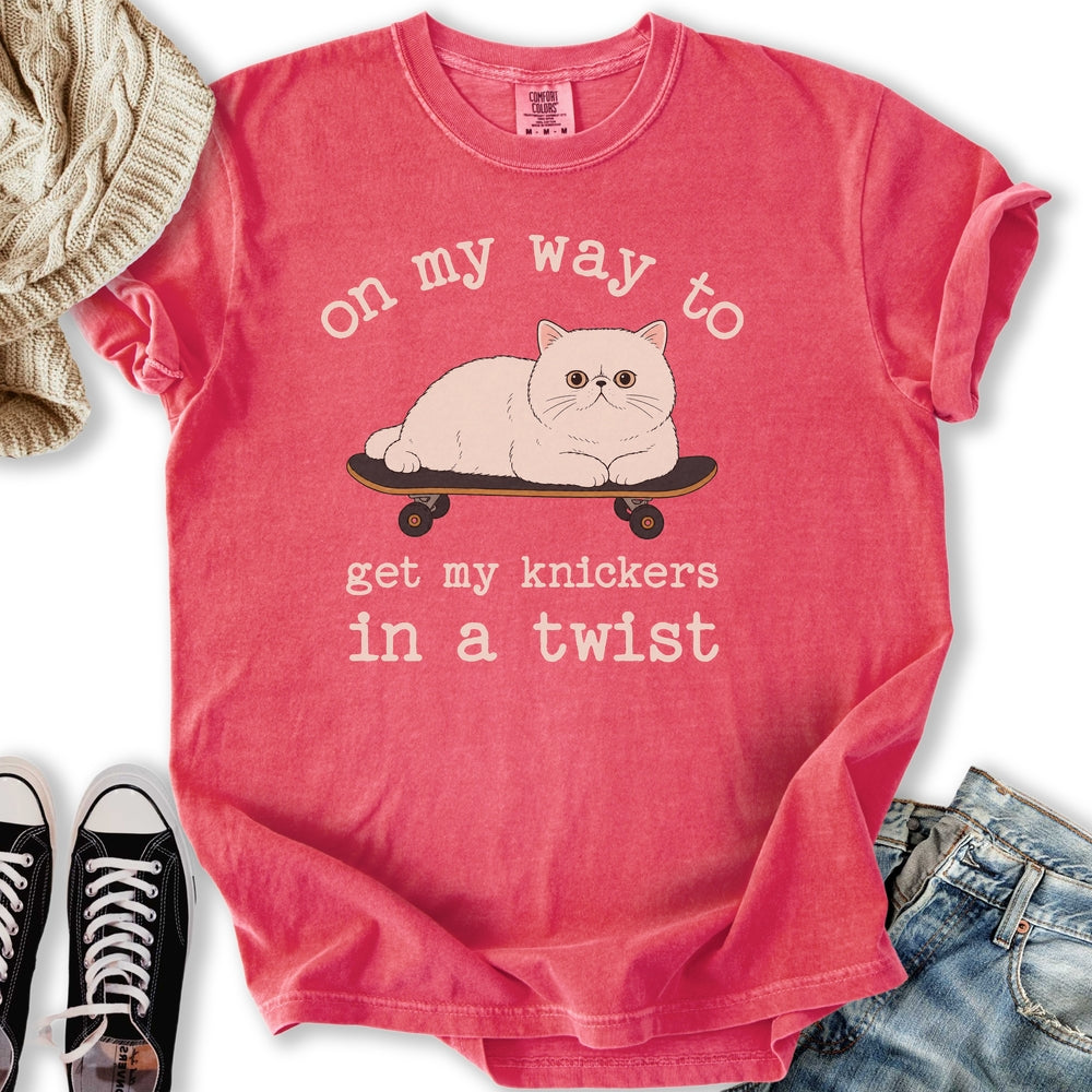 Knickers In A Twist Cat T-Shirt