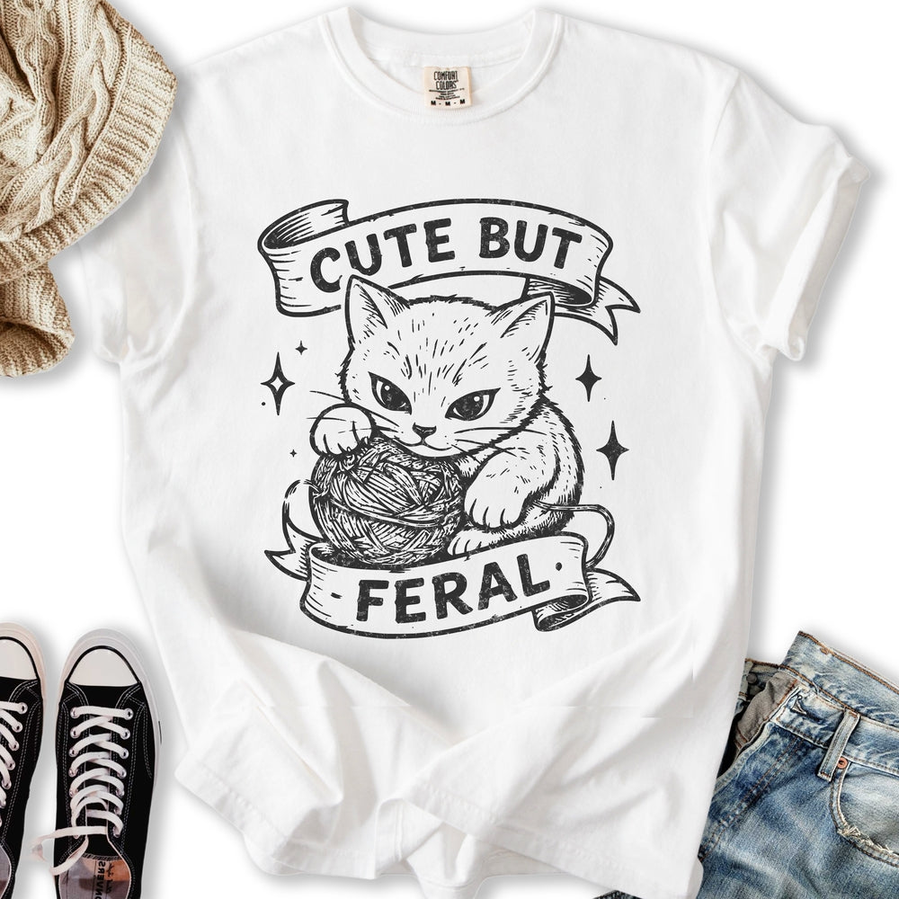 Cute But Feral Cat T-Shirt