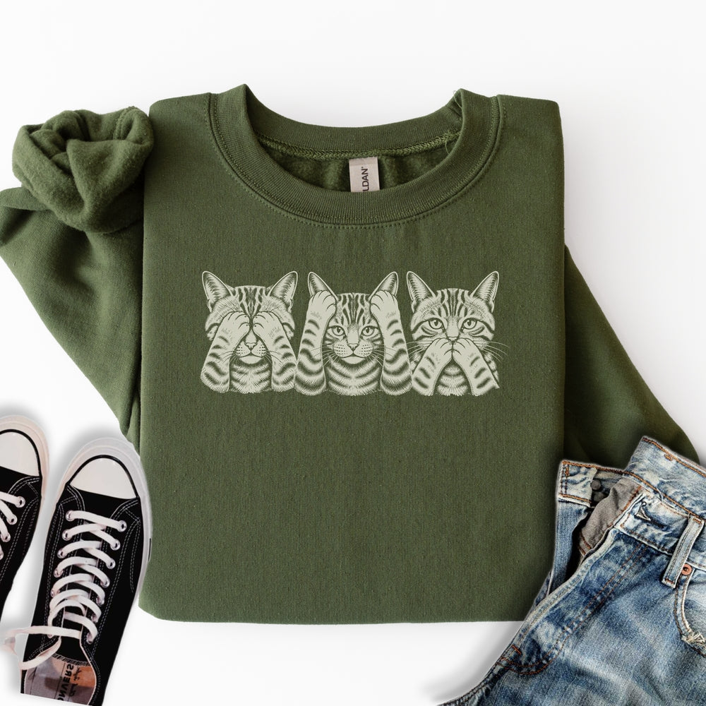 No Evil Cats Sweatshirt