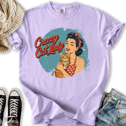 Retro Crazy Cat Lady III Relaxed Tee