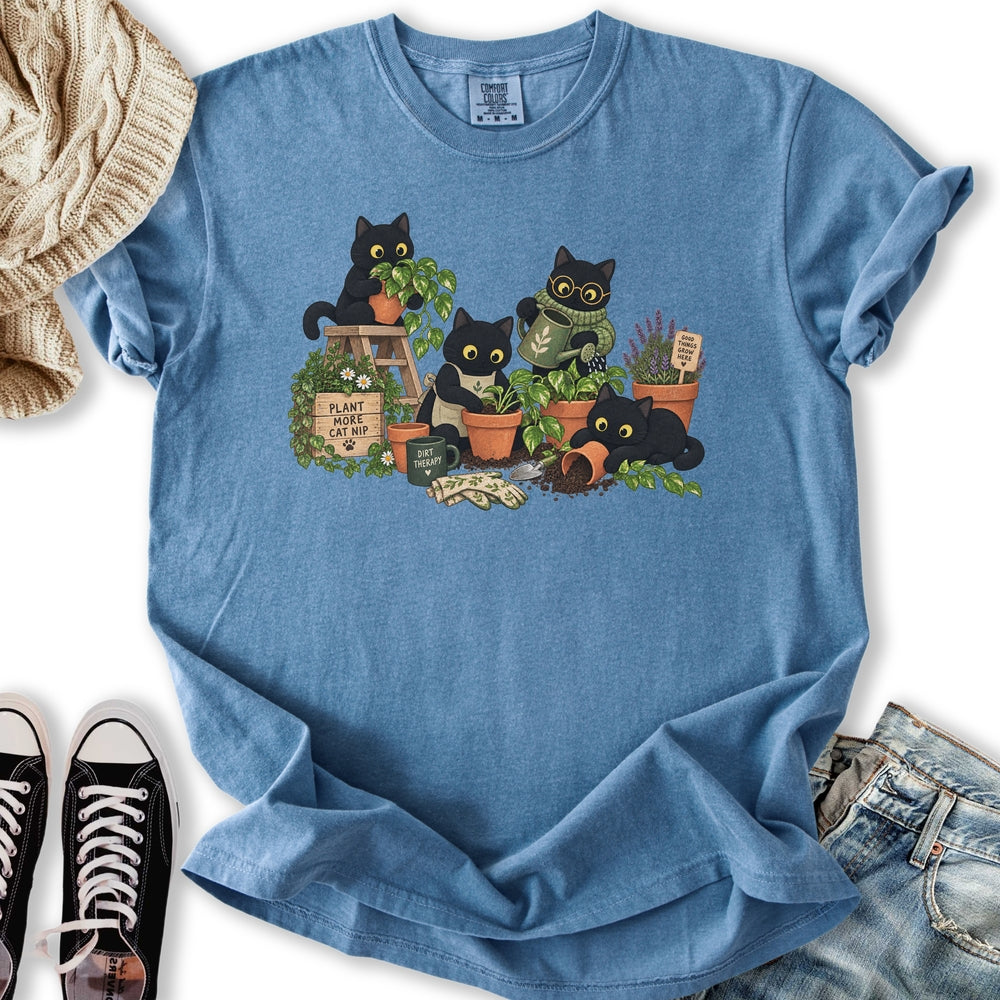 Black Cats Potting Relaxed Tee