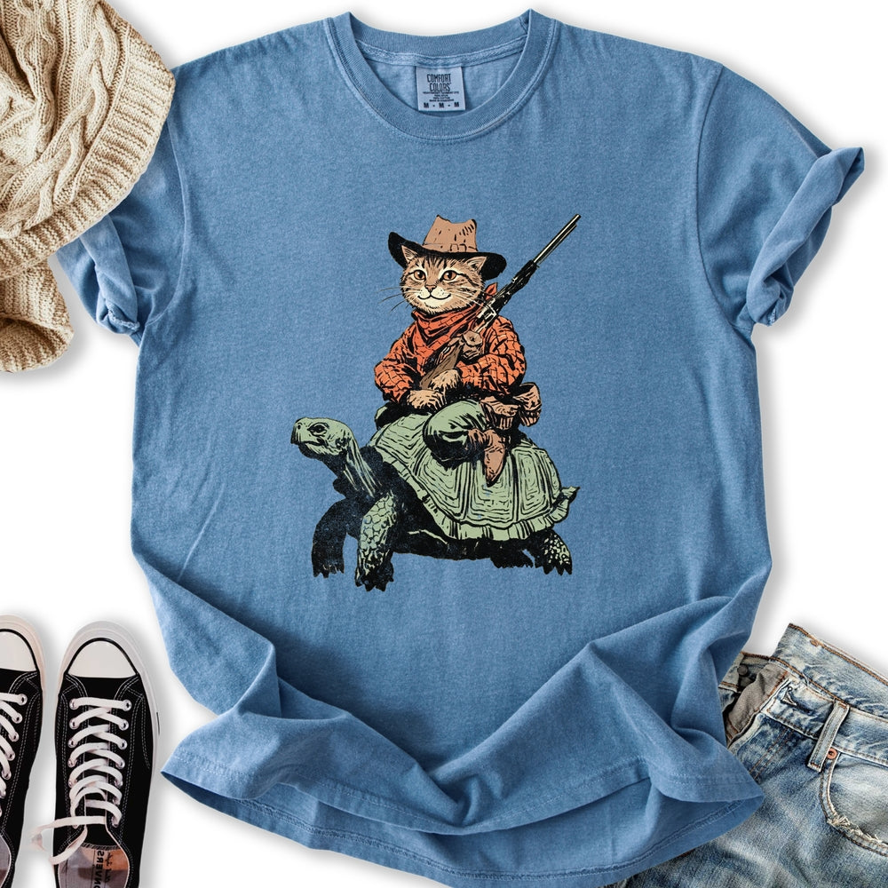 Cowboy Cat Rider T-Shirt