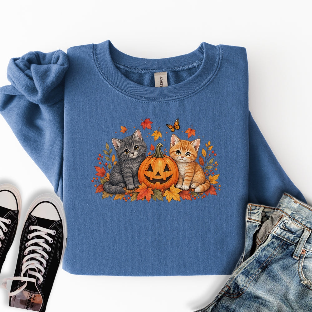 Cute Pumpkin Kittens Sweatshirt