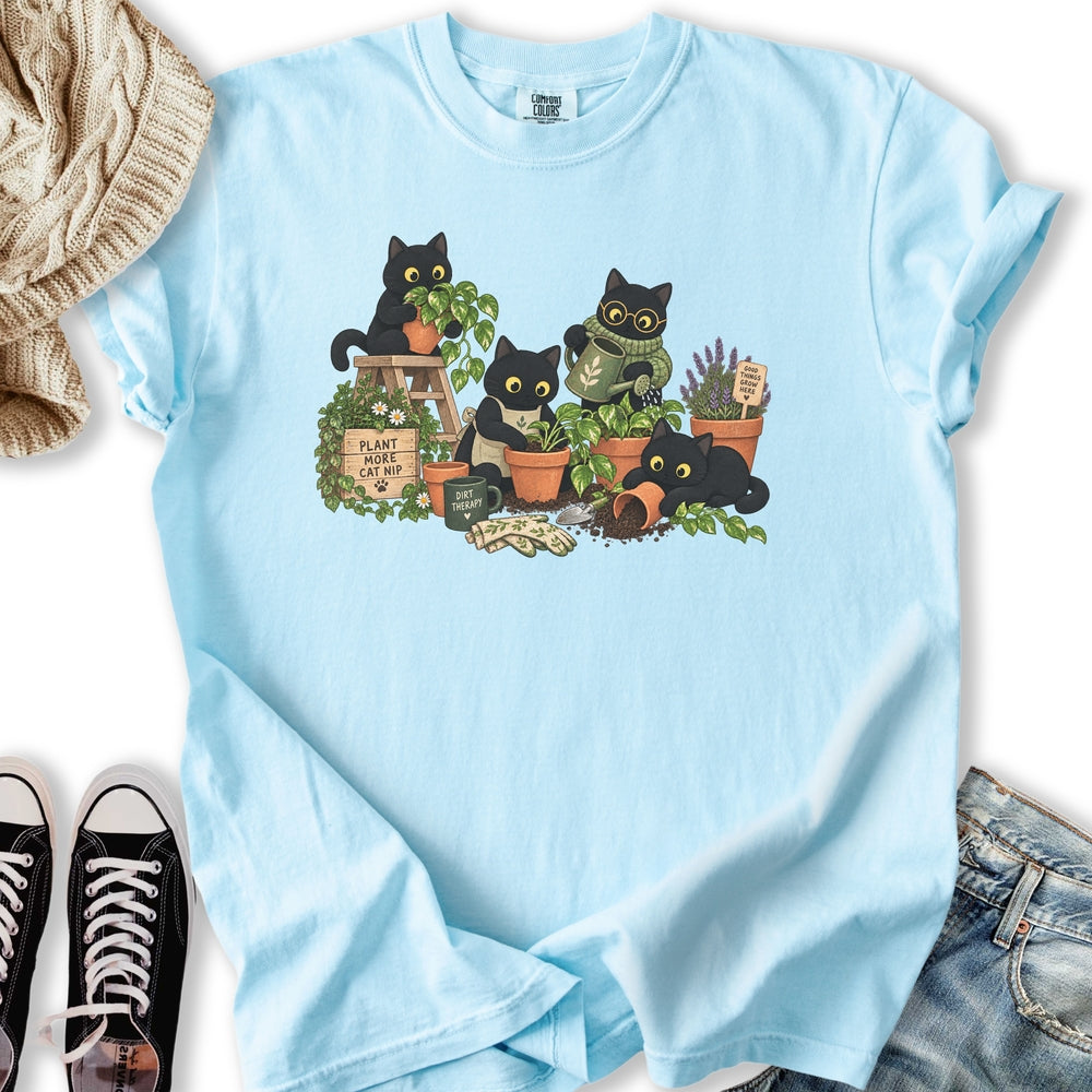 Black Cats Potting Relaxed Tee